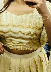 Designer Choli Set wedding lehanga bride skirt top
