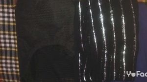 Elegant Black Kurta Set with Blue Salwar