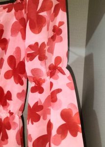 pink floral dress