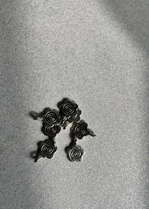 swirl flower charms