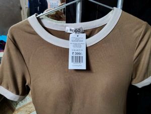 Brown Ringer Tee