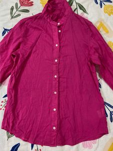 Vibrant Pink Long Sleeve Shirt