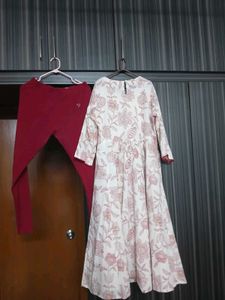 Women's Kurta with Leggings Set length 45