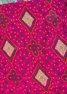 Pink Bandhani Saree