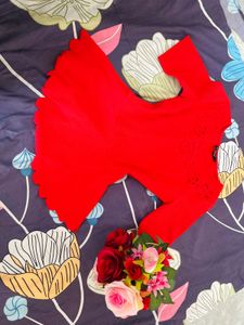 Vibrant Red Fit &amp; Flare Dress