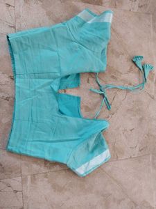Elegant Teal Saree with blouse