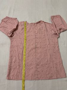 Filanto Eyelet Embroidered Pink Top