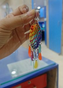 Boho Rainbow Chandelier Earrings