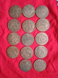 15 old coins of gods 1818