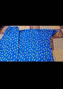 Blue Patterned Nightsuit Set