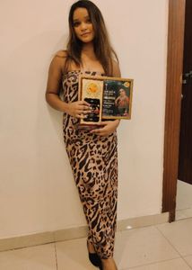 Leopard Print Strapless Maxi Dress