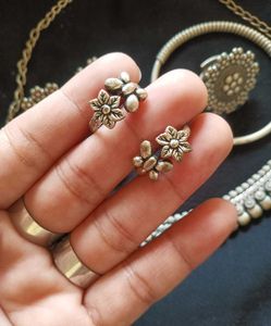 Oxidized Silver Jewelry Set