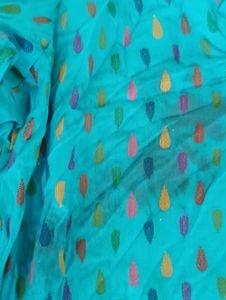 Blue Printed Kurta set with pajama