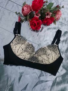 Elegant Embroidered Bra