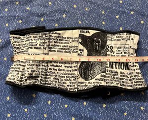 Vintage Newspaper Print Corset belt