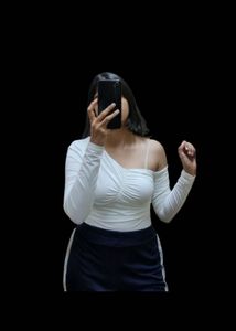 H&amp;M White Long Sleeve Bodysuit