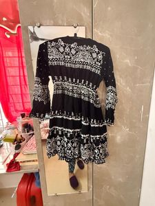 Boho Chic Mini Dress - Size L