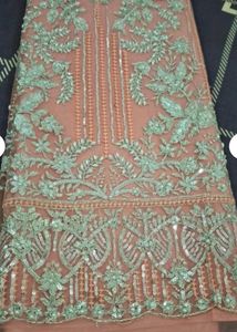 Stunning Grey Embroidered Kurta Set