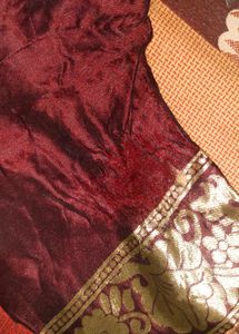 Maroon blouce and peticoat Set