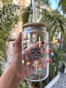Premium Glass Coffee Beverage Can Tumbler
