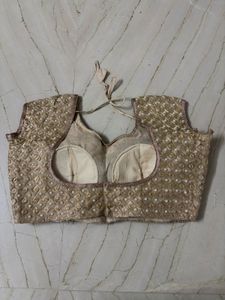 Embellished Golden Blouse