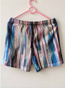 Vibrant Abstract Print Shorts