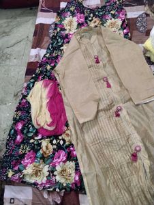 Ethnic gown with shrug ( kurta )