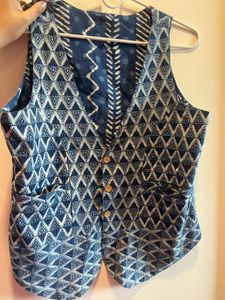 REVERSIBLE Bohemian Blue Sleeveles Vest