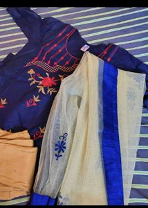 New Unused Kurti Pant Dupatta Set
