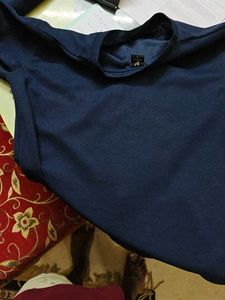 Navy Blue Pullover Sweatshirt
