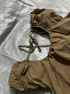 Trendy Ruched Balloon Top