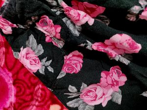 Price Drop-Black Floral Stylish Skirt