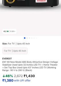 ENT 60 Voltage Stabilizer