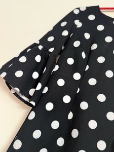 Chic Polka Dot Black Dress