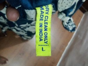 Stylish Navy Blue Floral Kurta