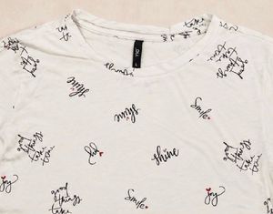 White Graphic Print T-Shirt