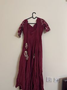 Achoo maroon kurta set