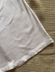 White Ribbed Bodycon Mini Dress