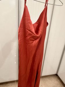 Satin A Line Dress