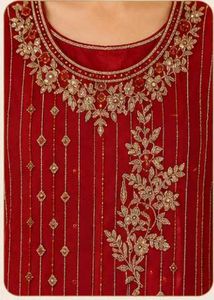 Elegant Red handwork