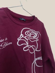 Maroon Cropped Sweatshirt (UNUSED