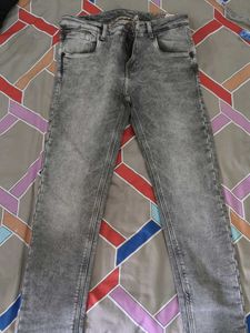 Original Ed Hardy Men's Grey Acid Wash Jeans