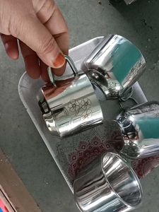Set of 4 Stainless Steel Cups
