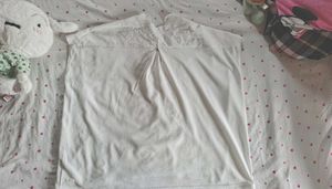 White Eyelet Detail Blouse