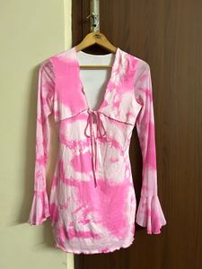 NEWME Pink Tie Up Dress💝