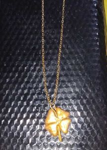 Gold Clover Pendant Necklace
