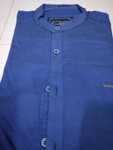 Denim Colour Cotton Shirt