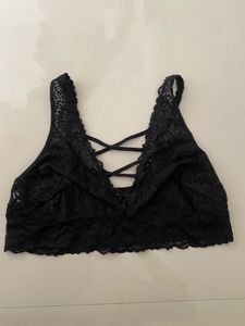 Lace Bralette with Strappy Detail