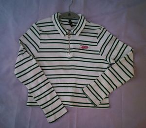 Teamspirit White Top With Green Strips (Women )