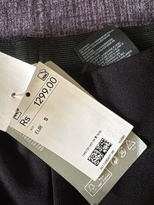 Classic Black Wide-Leg Trousers with Tags